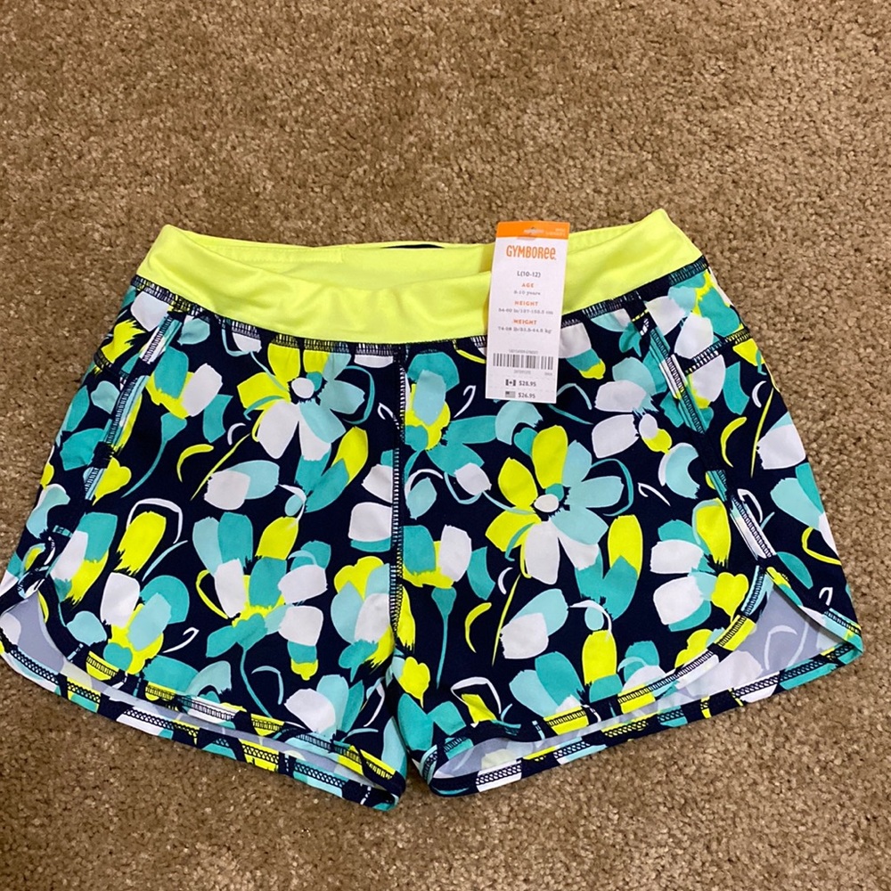 NWT- Gymboree Girls Workout Shorts size L (10-12)